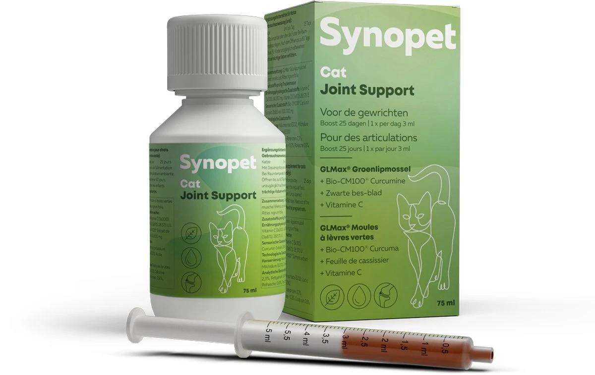 Synopet Cat Joint Support 75 Ml (voorheen Synopet Feli-Syn) 3 Synopet Cat Joint Support 75 Ml (voorheen Synopet Feli-Syn) - Afbeelding 3