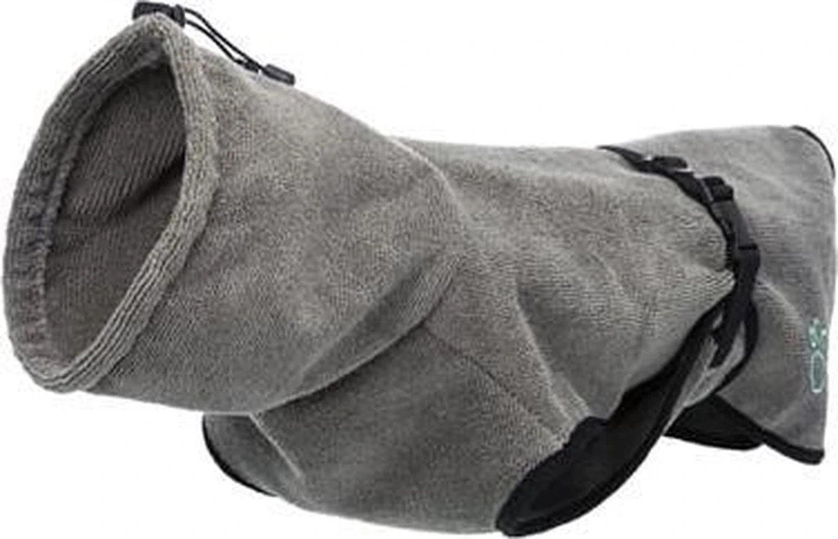 Trixie Badjas Hond Badstof Grijs (50 CM) 8 Trixie Badjas Hond Badstof Grijs (50 CM) - Afbeelding 8