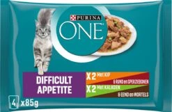 Purina ONE Difficult Appitite Kip - Kattenvoer - 48 X 85g