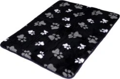 Lovely Nights Vetbed/kleed Blue With 2 Color Print Paw + Bies 75x50 Rechthoek