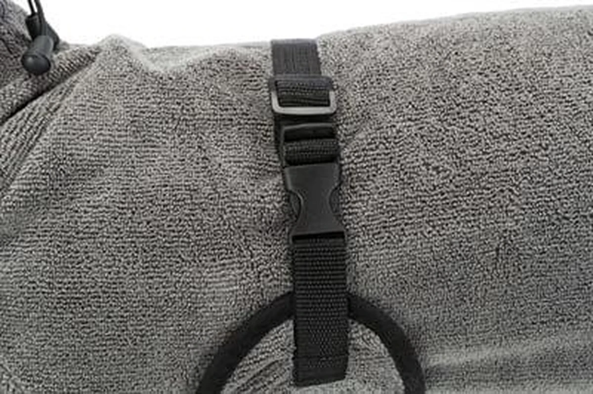 Trixie Badjas Hond Badstof Grijs (50 CM) 3 Trixie Badjas Hond Badstof Grijs (50 CM) - Afbeelding 3