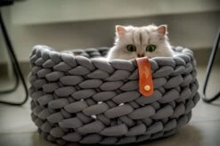 Djambo Kattenmanden, Gevlochten En Zachte Kattenbed, Comfortabel En Warm. -Huisdierbenodigdheden 1200x798 39