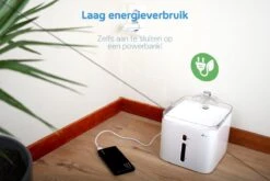 Premium Drinkfontein Kat & Hond - Finez - Incl. Herbruikbare Filter - Kattenfontein - 3 Standen - LED Indicators - 2,5L - Wit -Huisdierbenodigdheden 1200x800 111