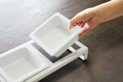 Yamazaki Tower Dierenvoerbakjes - Wit -Huisdierbenodigdheden 1200x800 314