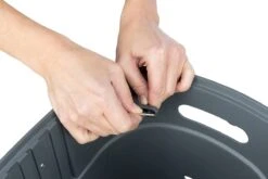 Trixie Stuur-Fietsmand Kunststof Grijs - 42X30X39 CM TOT 5 KG -Huisdierbenodigdheden 1200x800 84