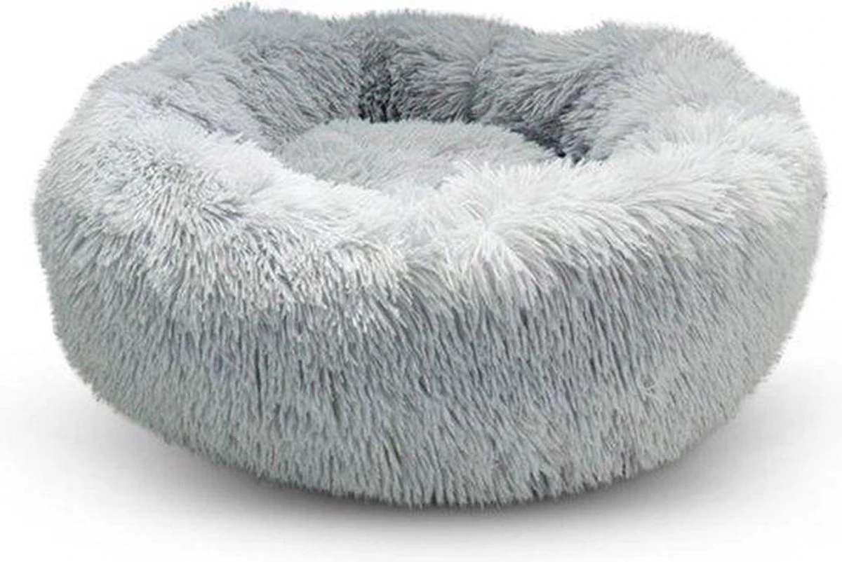 Snoozle Kattenmand - Zacht En Luxe Poezenmand - Kattenmandje Rond - Wasbaar - 100cm - XXL - Lichtgrijs 4 Snoozle Kattenmand - Zacht En Luxe Poezenmand - Kattenmandje Rond - Wasbaar - 100cm - XXL - Lichtgrijs - Afbeelding 4