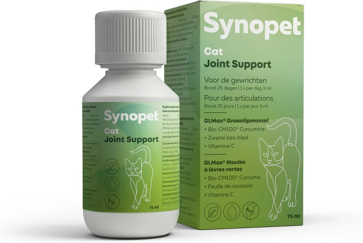 Synopet Cat Joint Support 75 Ml (voorheen Synopet Feli-Syn) 1 Synopet Cat Joint Support 75 Ml (voorheen Synopet Feli-Syn)