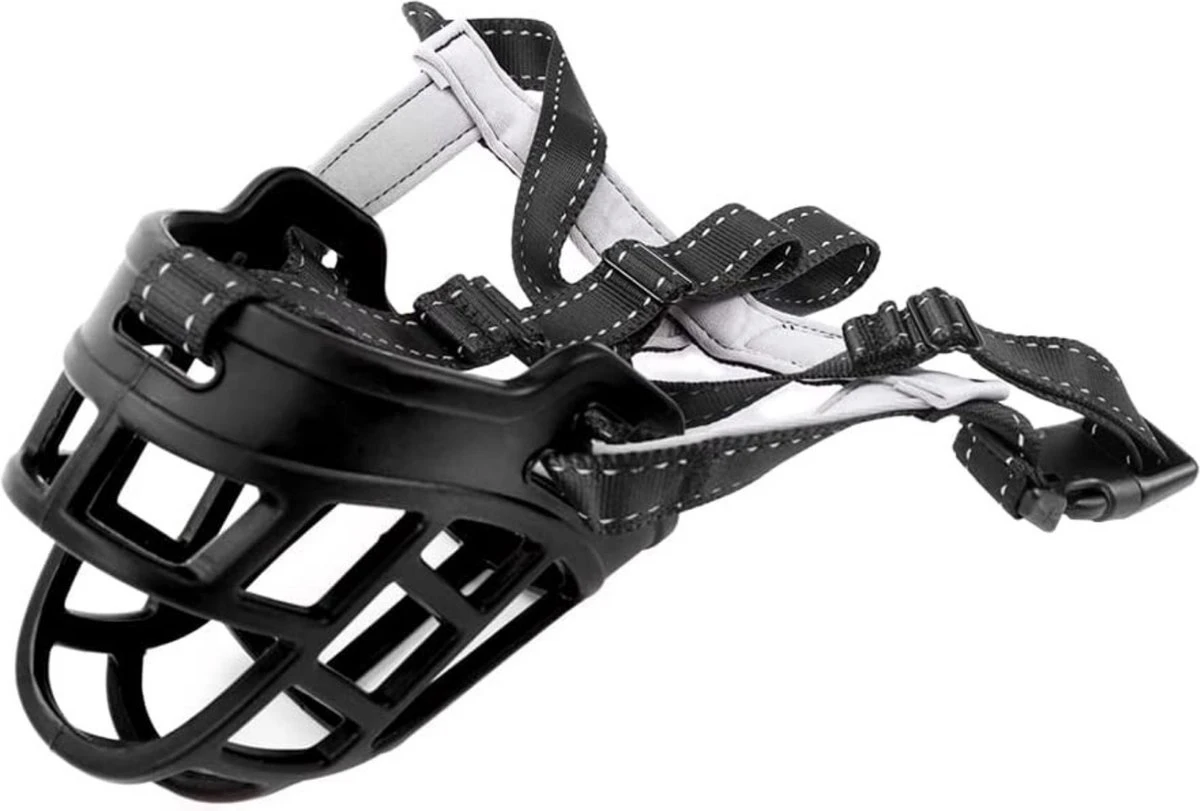 Sharon B Muilkorf Hond - Zwart - XXL - Voor Zeer Grote Honden - Snuitomtrek 38-43 Cm 2 Sharon B Muilkorf Hond - Zwart - XXL - Voor Zeer Grote Honden - Snuitomtrek 38-43 Cm - Afbeelding 2