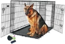 Merkloos Hondenbench - XL -107 X 69 X 76 Cm - Zwart