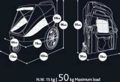 InnoPet Hercules 2.0 - Hondenfietskar – Incl. Trekstang En Regenhoes - 100x78x96cm -Huisdierbenodigdheden 1200x815 3