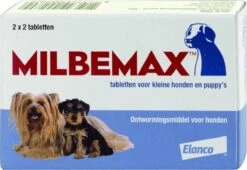 Milbemax Kleine Hond & Puppy's Van 0,5 Kg Tot 10 Kg - 1 St à 2 X 2 Tabletten -Huisdierbenodigdheden 1200x827
