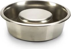 Beeztees - Anti Schrokbak Voor Standaard - Hondenvoerbak - RVS - 25 Cm