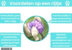 Loopsheidbroekje Hond - Bloemenprint - Maat L - Voor Grotere Teefjes - Herbruikbaar - Hondenbroekje - Hondenluier - Loopsheid - Ongesteldheid - Voorkomt Ongewenste Zwangerschappen Bij Teefjes - Milieuvriendelijk - Verantwoord - Perfecte Pasvorm -Huisdierbenodigdheden 1200x833 12