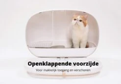 MakeSure Kattenbak Met Lade - Groen - 60 X 38 X 45 Cm - Design -Huisdierbenodigdheden 1200x833 16