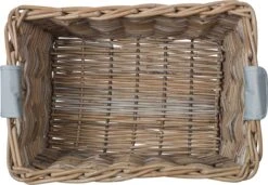Basil Dorset Fietsmand L - Voor - Rotan - Grijs - Large -Huisdierbenodigdheden 1200x833 5