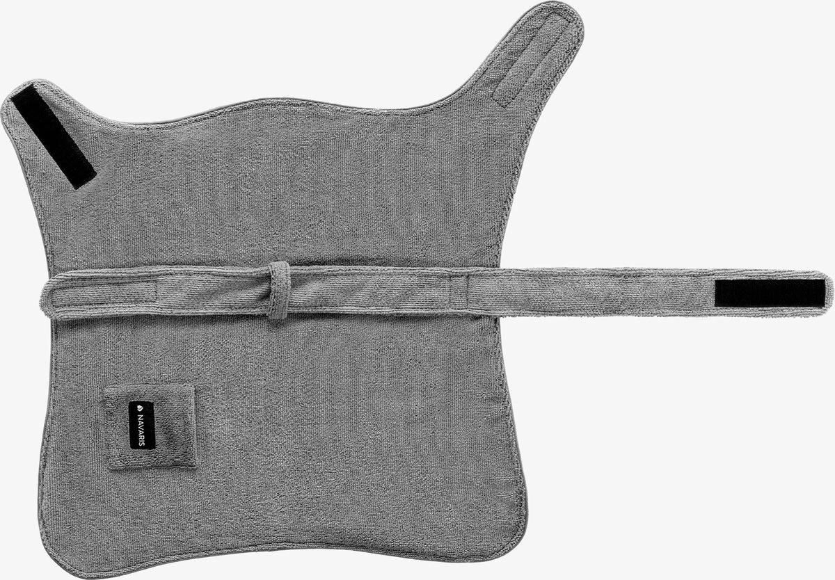 Navaris Hondenbadjas Van Zachte Badstof - Hondendroogjas Met Klittenband - Absorberende Hondenhanddoek Microvezel - Sneldrogende Hondenjas - Maat M 3 Navaris Hondenbadjas Van Zachte Badstof - Hondendroogjas Met Klittenband - Absorberende Hondenhanddoek Microvezel - Sneldrogende Hondenjas - Maat M - Afbeelding 3