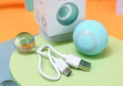 Merkloos Interactive Bal Voor Katten - Zelf Rollende Bal Voor Katten - Elektrisch Kattenspeeltje - Usb Oplaadbaar - Zelf Rollend Interactief Kattenspeeltje - Huisdieren Speeltjes - Cadeau Dierenliefhebbers -Huisdierbenodigdheden 1200x835 5