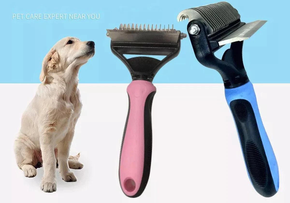 Merkloos Hondenborstel - Hondenkam 2-1 Met Vlooienkam - Klittenvrij Ondervacht - Ontwarringskam 3 Merkloos Hondenborstel - Hondenkam 2-1 Met Vlooienkam - Klittenvrij Ondervacht - Ontwarringskam - Afbeelding 3