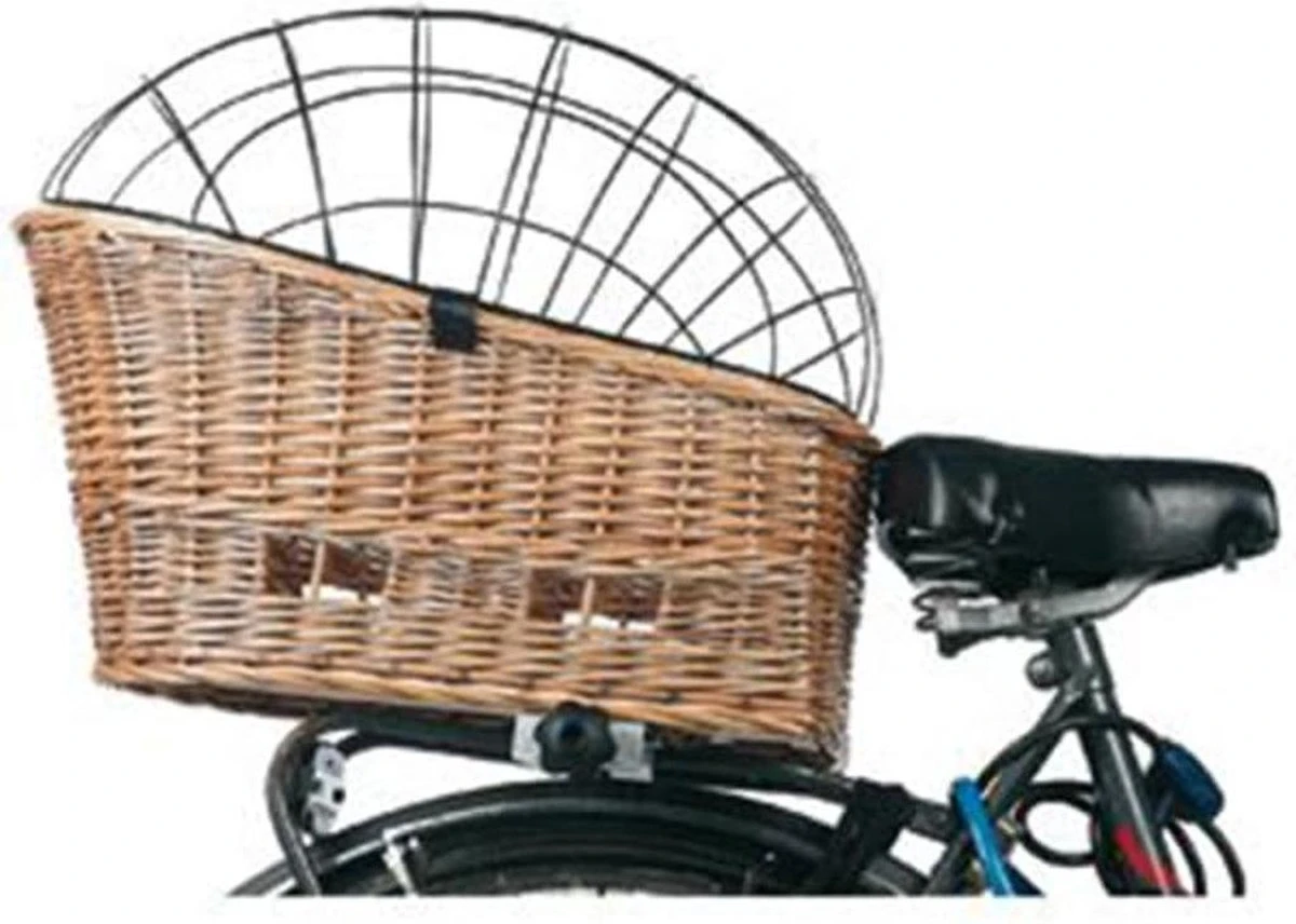 Flamingo Honden Fietsmand Wilgen - Bruin/Zwart - 55 X 35 X 44 Cm 1 Flamingo Honden Fietsmand Wilgen - Bruin/Zwart - 55 X 35 X 44 Cm