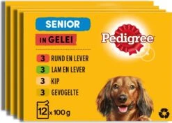 Pedigree Senior In Gelei Honden Natvoer - Vlees En Gevogelte In Gelei - 48 X 100 Gr