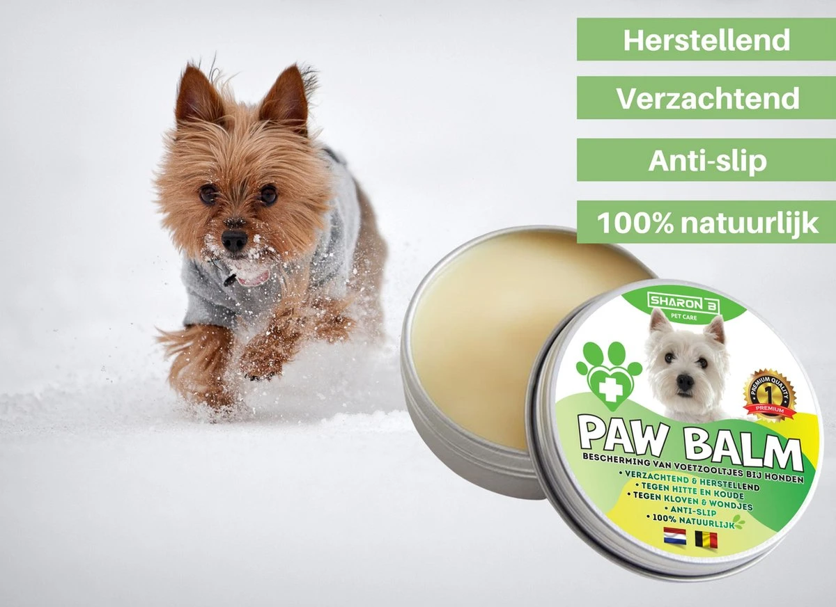 100% Natuurlijke Potenbalsem - Paw Balm - Voor Honden Tot 15 Kg - Beschermt Voetzooltjes - Tegen Kloven, Wondjes, Ontstekingen 3 100% Natuurlijke Potenbalsem - Paw Balm - Voor Honden Tot 15 Kg - Beschermt Voetzooltjes - Tegen Kloven, Wondjes, Ontstekingen - Afbeelding 3