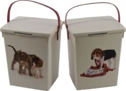 2 Stuks Voedselcontainer Kattenbak En Hondenbak-4liter - Kattencontainer - Katten- Honden -Dierenvoederbox 5 2 Stuks Voedselcontainer Kattenbak En Hondenbak-4liter - Kattencontainer - Katten- Honden -Dierenvoederbox -Huisdierbenodigdheden 1200x872 5