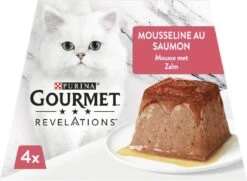 Gourmet Revelations Mousse - Kattenvoer Natvoer - Zalm - 24 X 57 G -Huisdierbenodigdheden 1200x877 3