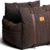Dogs&Co Luxe Honden Autostoel Royal+ Choco Waterproof Quilt