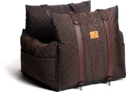Dogs&Co Luxe Honden Autostoel Royal+ Choco Waterproof Quilt