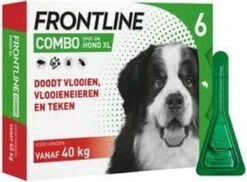 Frontline Combo - XL: Van 40 Tot 60 Kg - Anti Vlooienmiddel En Tekenmiddel - Hond - 6 Pipetten -Huisdierbenodigdheden 1200x882 3