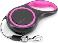 IGOODS - Uitlaatriem - Honden Riem - Katten Riem - Uitlaatriem Voor Dieren - Rollijn - 5 Meter Lang Roze -Huisdierbenodigdheden 1200x883