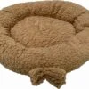 Pochon Pet - Donut - Bruin - Ronde Kattenmand - Rond Kattenkussen - Ronde Hondenmand - 50 X 50 X 12 Cm