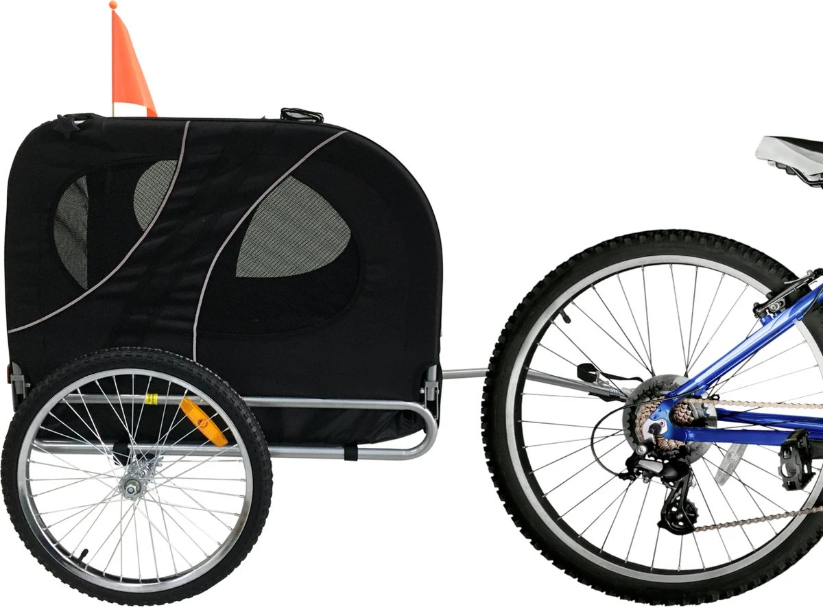 Topmast Hondenfietskar Original - Opvouwbaar - Zwart - Large - Voor Honden Tot 40 KG 2 Topmast Hondenfietskar Original - Opvouwbaar - Zwart - Large - Voor Honden Tot 40 KG - Afbeelding 2