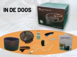 Merkloos Drinkfontein Kat En Hond - Pet Water Dispenser - 3L - DonkerBlauw -Huisdierbenodigdheden 1200x899 19