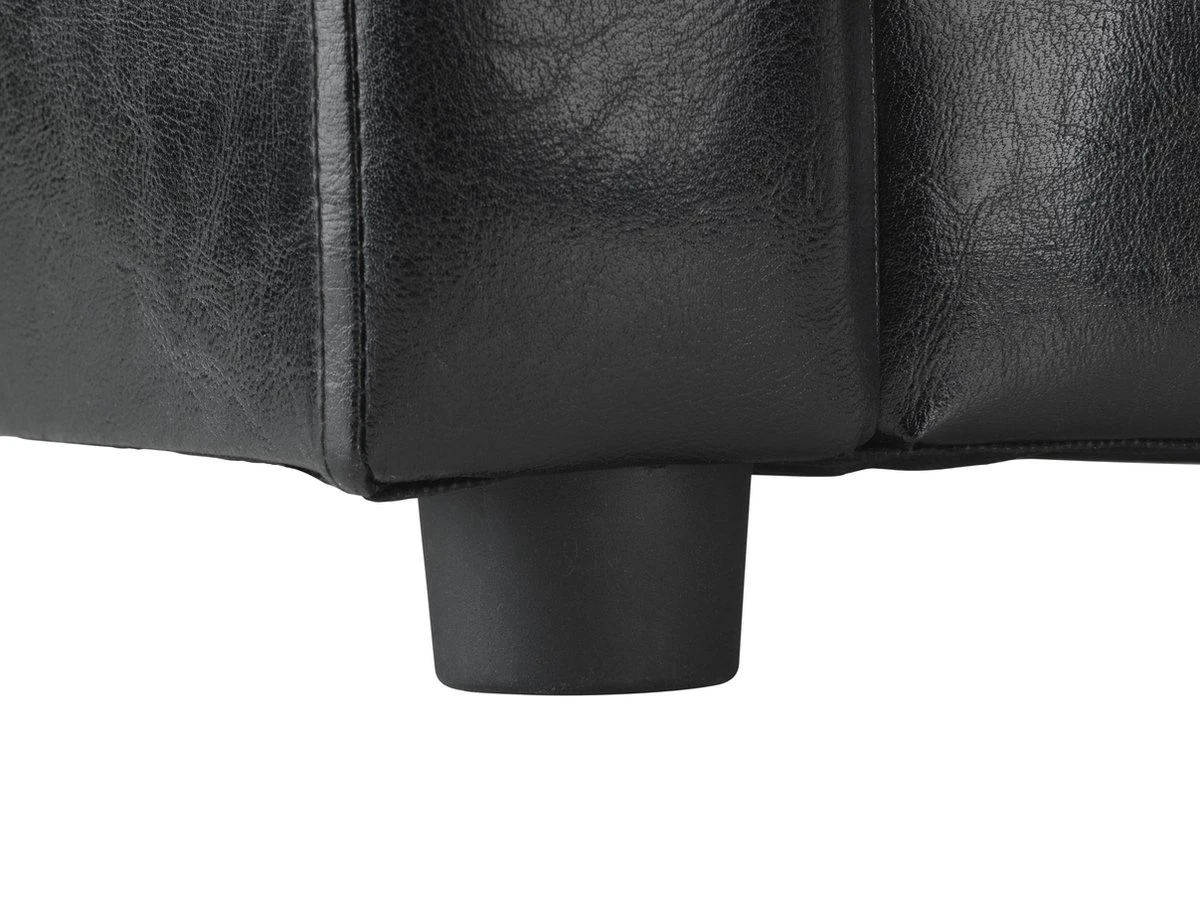 Roefie - Luxe Hondensofa CHIQUE - Zwart - Eco-leer 3 Roefie - Luxe Hondensofa CHIQUE - Zwart - Eco-leer - Afbeelding 3