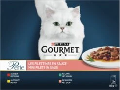 Gourmet Perle Mini Filets – Kattenvoer Natvoer – Met Rund, Kip, Konijn, Zalm – 48 X 85 Gr -Huisdierbenodigdheden 1200x899 38