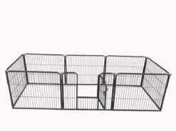 Adori 8-Hoekige Puppyren - Hondenbench - 76x81 Cm Grijs