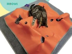 Moowi - Katten Speel Kleed – Kattentunnel – Hide And Seek Spel – Deken Kat – Kattenspeelgoed – Speelmat Katten Grijs – Incl. 2 Sisal Ballen En Verenspeeltje -Huisdierbenodigdheden 1200x900 61