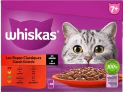 Whiskas 7+ Natvoer - Classic - Selectie In Saus - Maaltijdzakjes 48 X 85 G -Huisdierbenodigdheden 1200x905 14