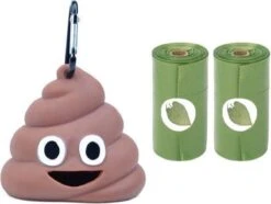 Merkloos Hondenpoepzakjes Dispenser - Hondenzakjes Honden Poepzakjes Houder - Met 30 Poep Zakjes