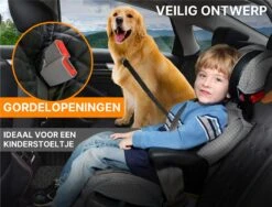 Merkloos Premium Quality Hondendeken Auto Achterbank En Kofferbak - Met Kijkvenster En Opbergvak - 100% Waterbestendig En Vuilafstotend - Veiligheid - Hoge Kwaliteit Duurzaam Materiaal - Met Gratis Verstelbare Riemen - Beschermhoes Auto - Hondendeken - Puppy -Huisdierbenodigdheden 1200x915 3