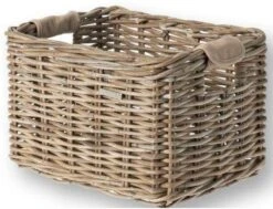 Basil Dorset Fietsmand L - Voor - Rotan - Grijs - Large -Huisdierbenodigdheden 1200x916 4