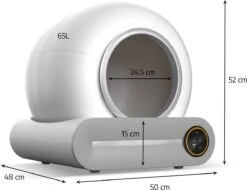 Merkloos Petlux® Zelfreinigende Automatische Kattenbak Met App En LED-Touch -Huisdierbenodigdheden 1200x921 16