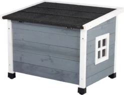 MyMax Kattenhuis - Hout - Openslaand Bitumen Dak - Kattenhuis Voor Buiten - Kattenhok - Kattenhuisje Hout - Grijs - 57*45*43CM -Huisdierbenodigdheden 1200x921 21