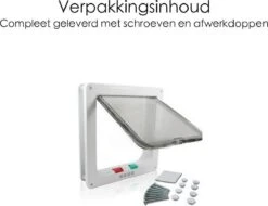 Merkloos Kattenluik - Inclusief Tunnel - 4 Vergendelingsstanden - Wit - Waterdicht - 23 X 25 X 5.5 Cm 12 Merkloos Kattenluik - Inclusief Tunnel - 4 Vergendelingsstanden - Wit - Waterdicht - 23 X 25 X 5.5 Cm -Huisdierbenodigdheden 1200x922 10
