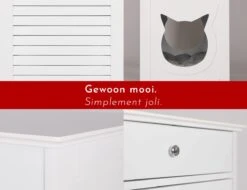 WONDERMAKE® Grote Kattenkast Houten Voor Kattenbak Kattentoilet, XL-kattenbak Dressoir Kastje Met Schuiflade, Designer Kattenhuis Met Kattenhol Kattenbakkast, Kasten Kast Voor Katten Binnen Hoog, 51 X 46 X 96 Cm, Wit 11 WONDERMAKE® Grote Kattenkast Houten Voor Kattenbak Kattentoilet, XL-kattenbak Dressoir Kastje Met Schuiflade, Designer Kattenhuis Met Kattenhol Kattenbakkast, Kasten Kast Voor Katten Binnen Hoog, 51 X 46 X 96 Cm, Wit -Huisdierbenodigdheden 1200x922 17