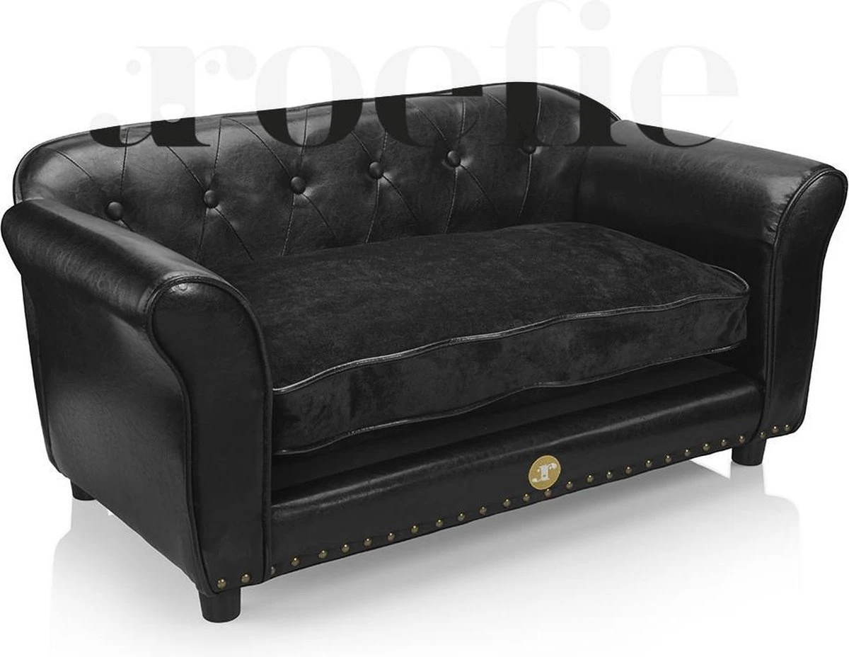 Luxe Hondensofa - ENJOYMENT - Zwart 1 Luxe Hondensofa - ENJOYMENT - Zwart