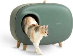 MakeSure Kattenbak Met Lade - Groen - 60 X 38 X 45 Cm - Design