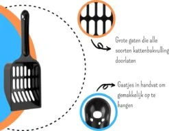 Merkloos Kattenbakschepje – Grof – Zwart -Huisdierbenodigdheden 1200x933 9