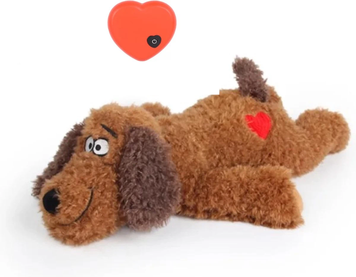 Merkloos Hondenknuffel - Puppyknuffel Met Hartslag - Knuffel Met Hartslag - Antistress Hond - Hondenspeelgoed 1 Merkloos Hondenknuffel - Puppyknuffel Met Hartslag - Knuffel Met Hartslag - Antistress Hond - Hondenspeelgoed